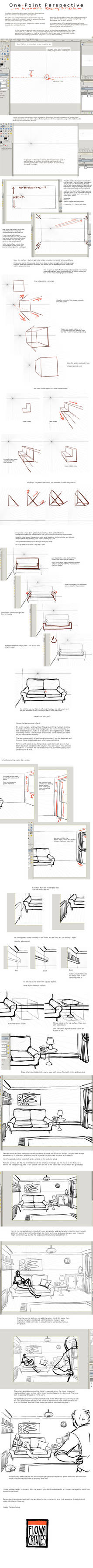 One Point Perspective - Advanced Drawing by FionaCreates