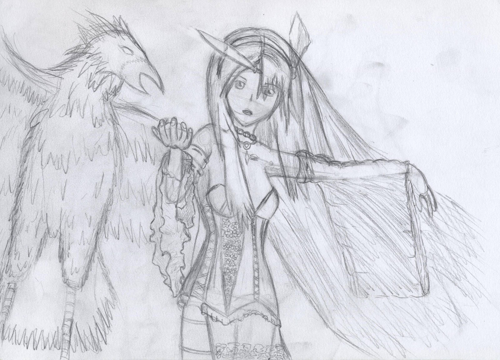 Pheonix and woman copyexercise by raptor-tk