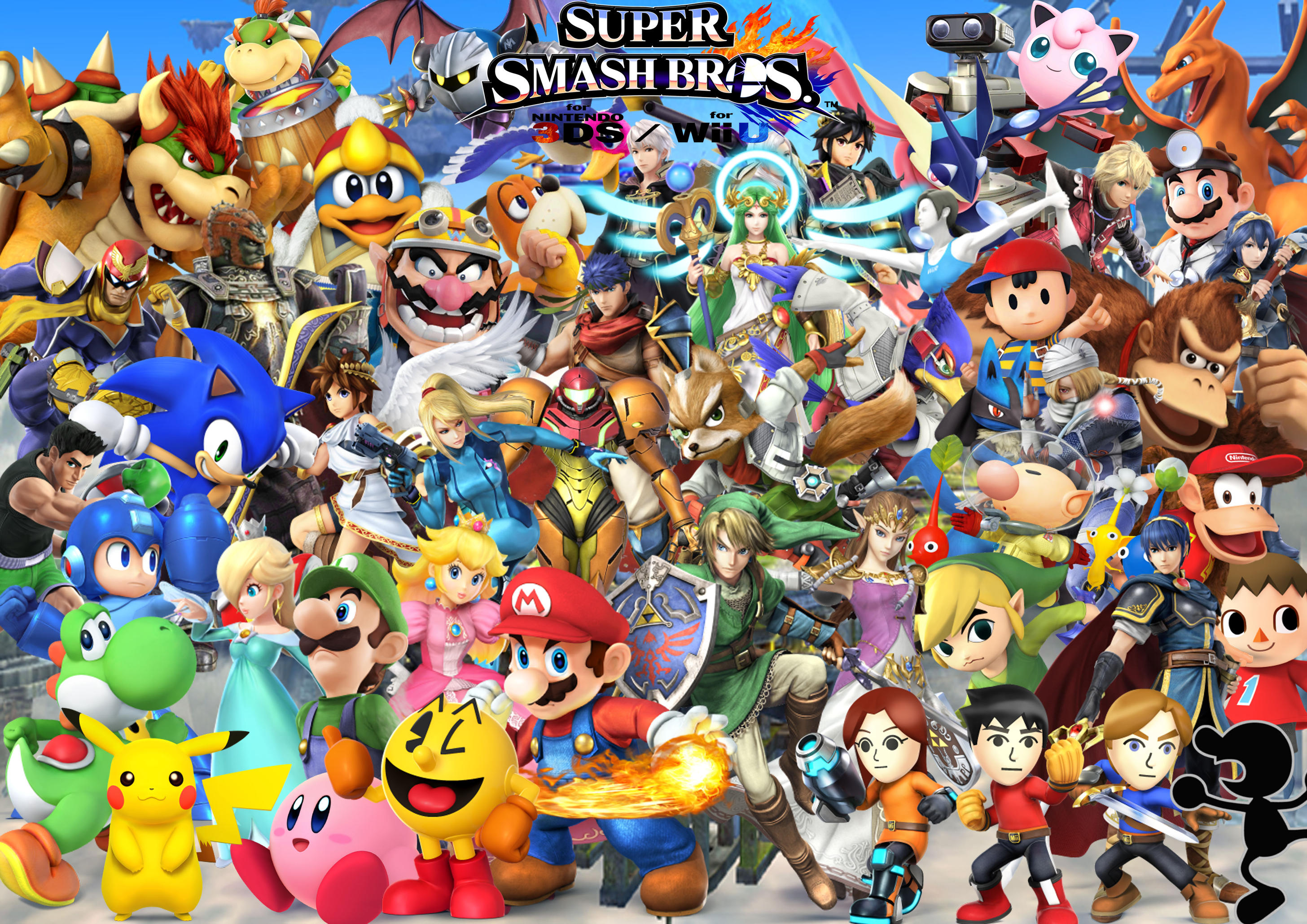 Super Smash Bros Wii U 3ds Characters By Supersaiyancrash On Deviantart