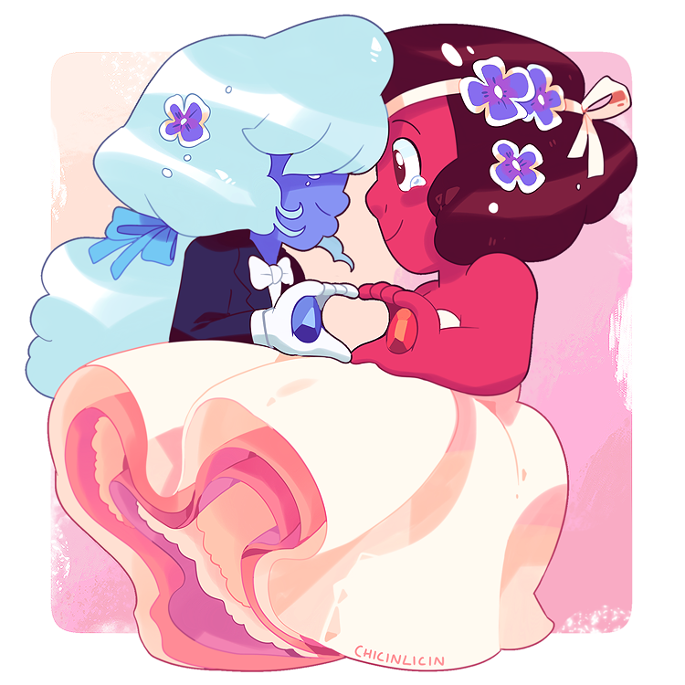 July 2018chicinlicin.tumblr.com/post/17… Wedding Ruby and Sapphire~