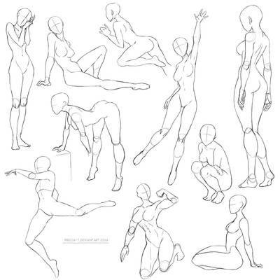Fullbody poses 2 by Precia-T