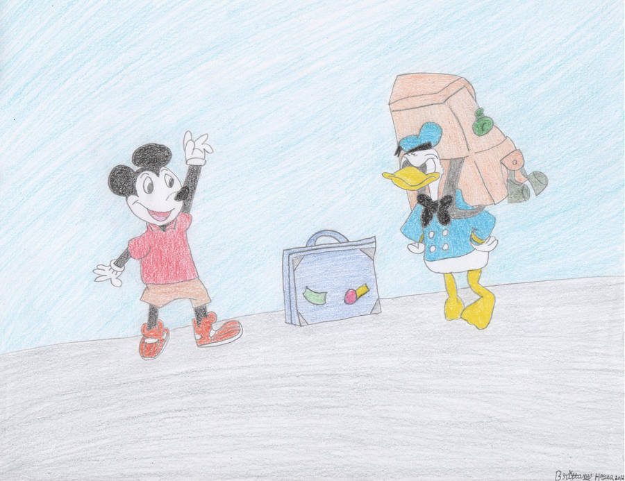 Mickey Mouse and Donald Duck by DisneyPrincessNeeNee