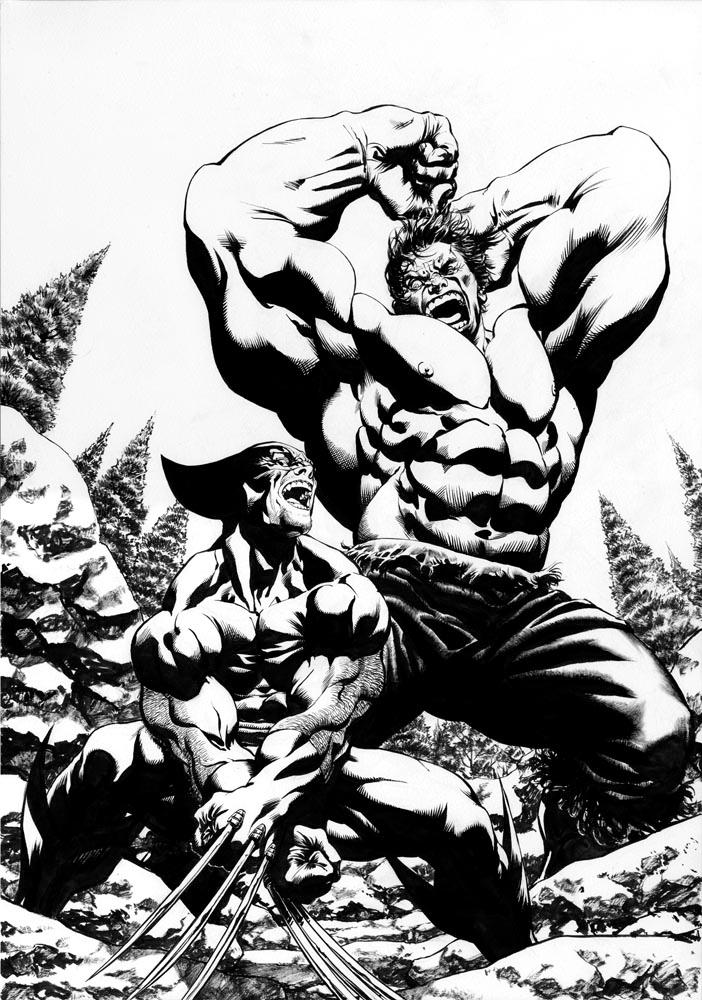 Wolverine Vs Hulk by davidyardin