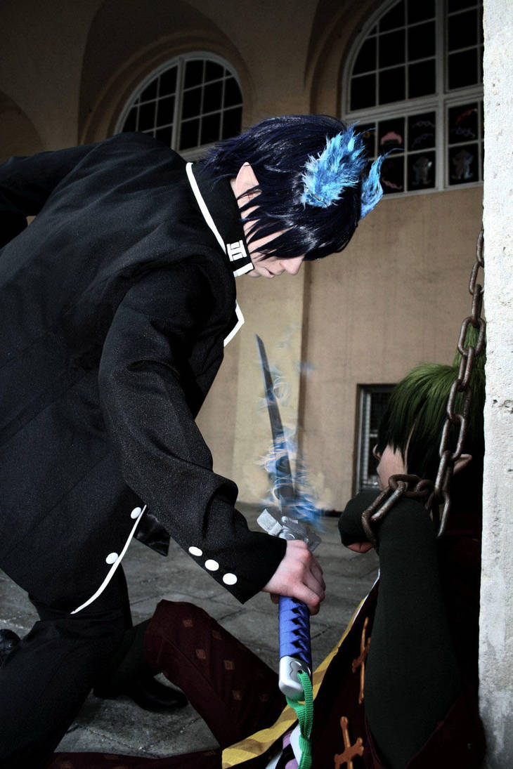Ao No Exorcist - Rin vs Amaimon by K-I-M-I