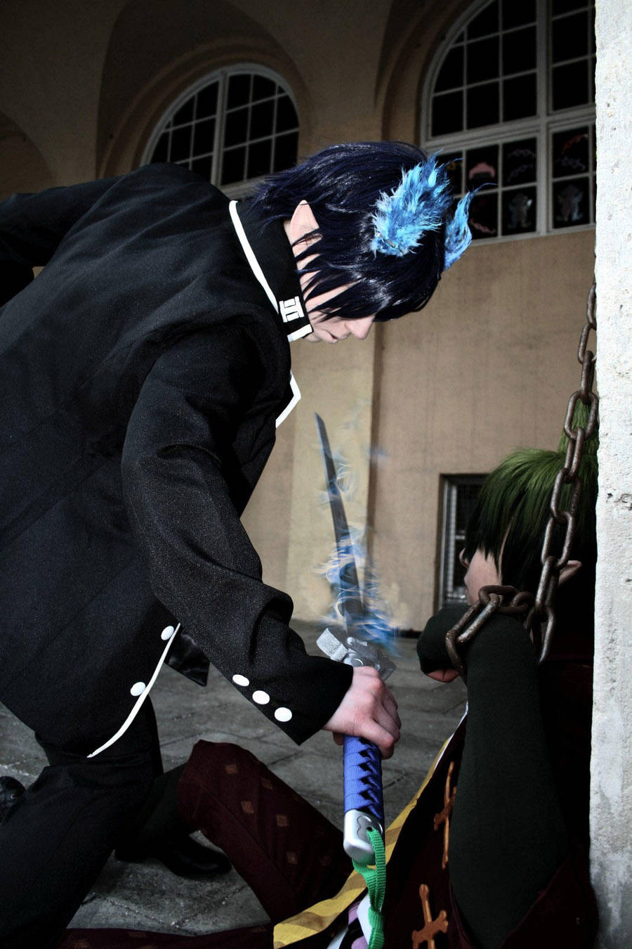 Ao No Exorcist - Rin vs Amaimon by K-I-M-I
