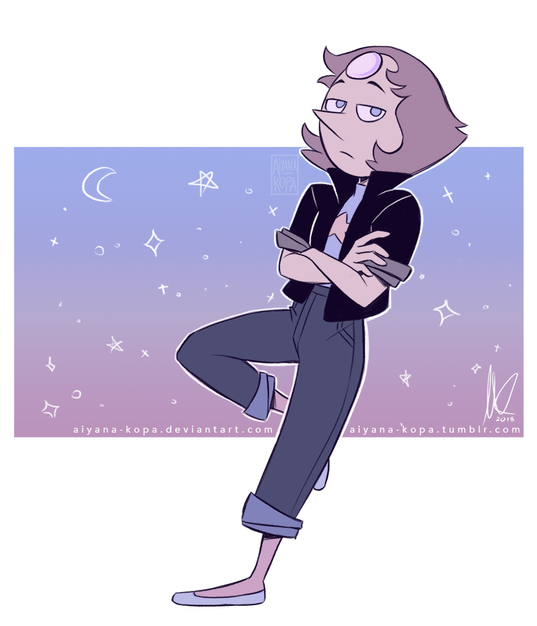 Just experimenting with colours ^^ I posted the traditional sketch to my instagram but I liked it so much I decided to clean it up and make it pretty Reblog here Pearl © Rebecca Sugar, Cartoon...