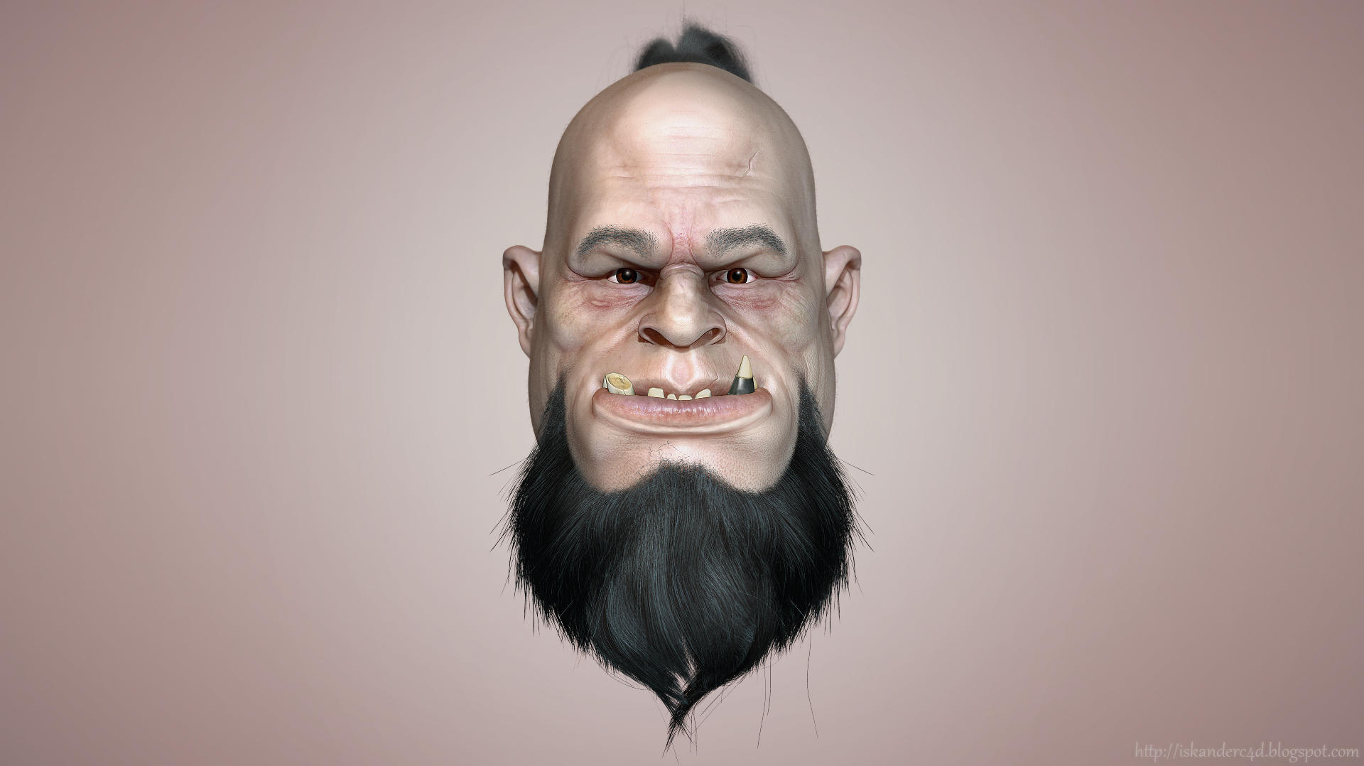Orc face-wip by iskander71