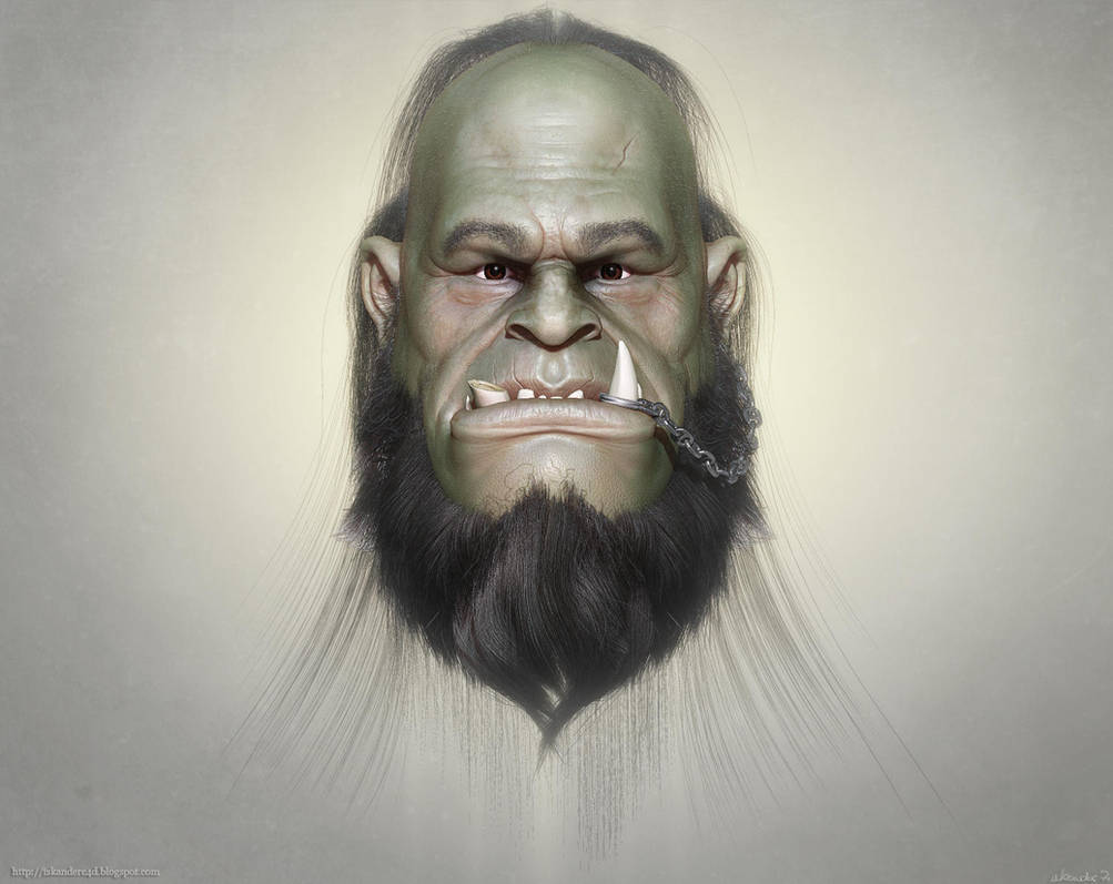 Orc portrait by iskander71