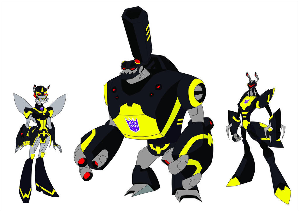 Insecticons (Shrapnel, Hardshell, Kickback) by IrkenRocks on DeviantArt