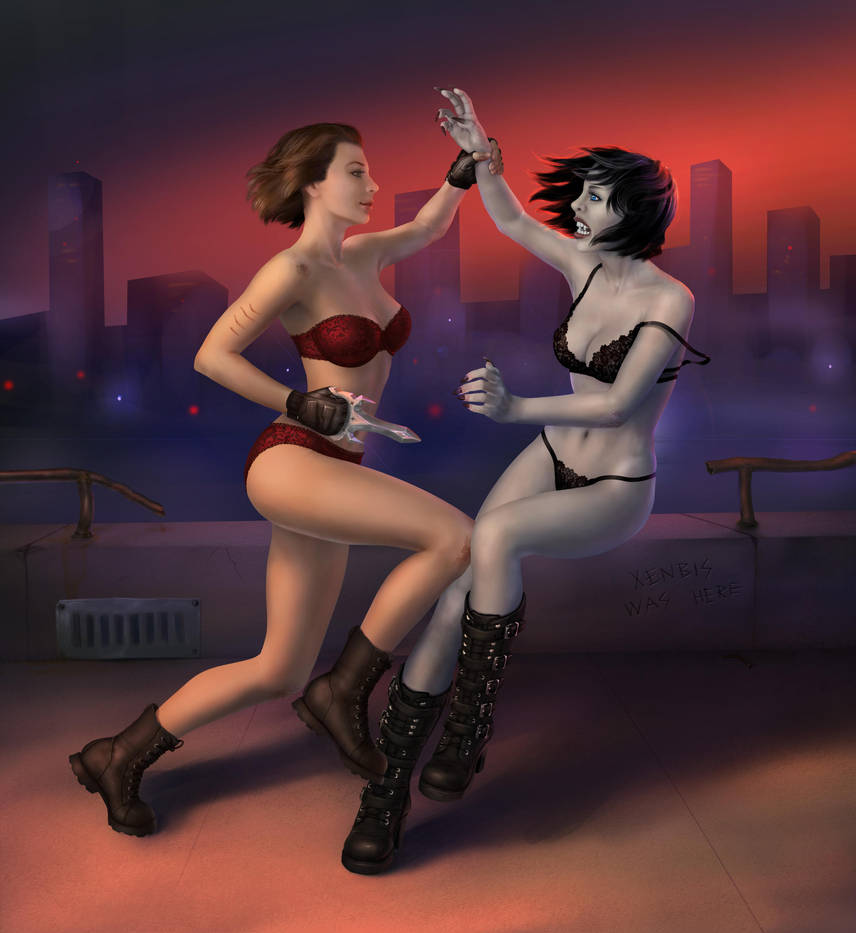 Alice vs Selene (X-rayed) by xenbis