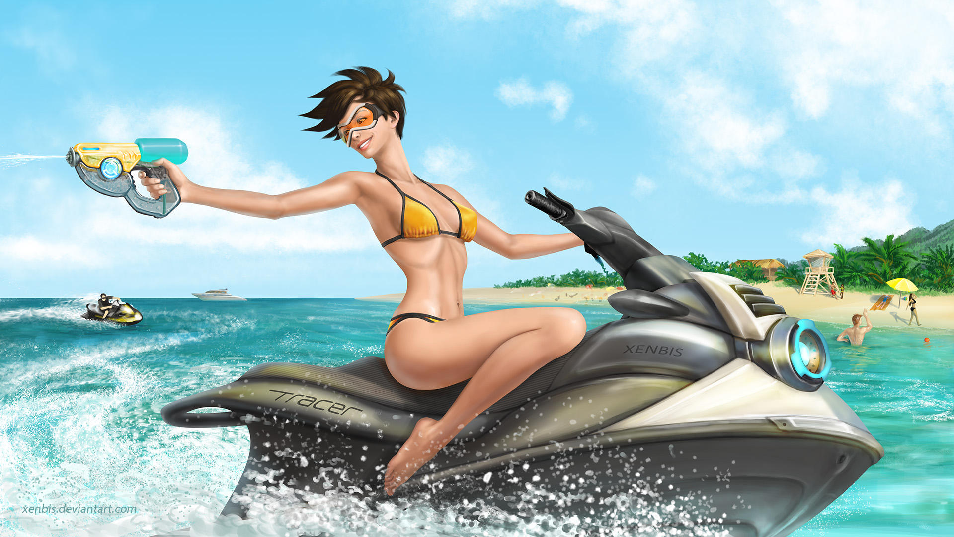 Jet Ski Tracer (bikini) by xenbis