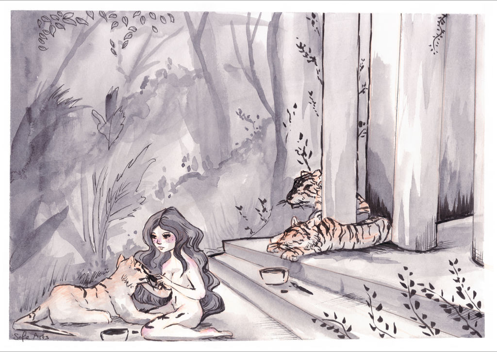 How tigers get there stripes by sofie-arts