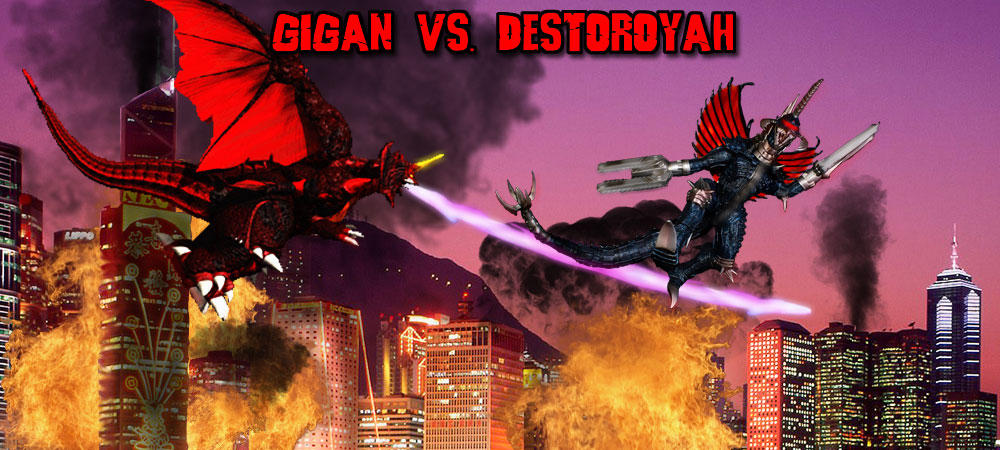 KWCB - Gigan vs. Destoroyah by KaijuX