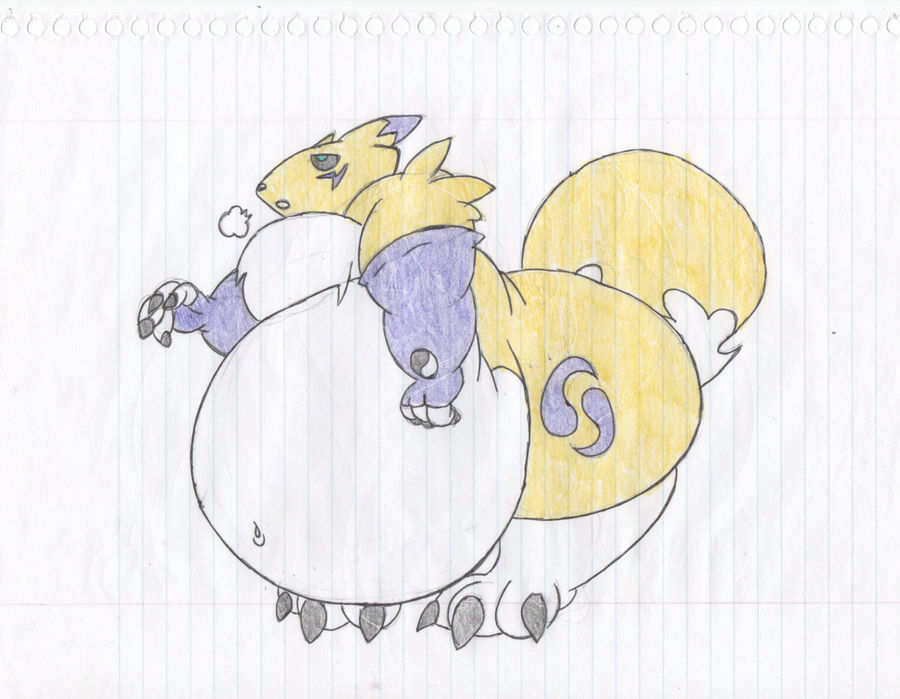 Heavy Fat Renamon. by Virus-20 on DeviantArt