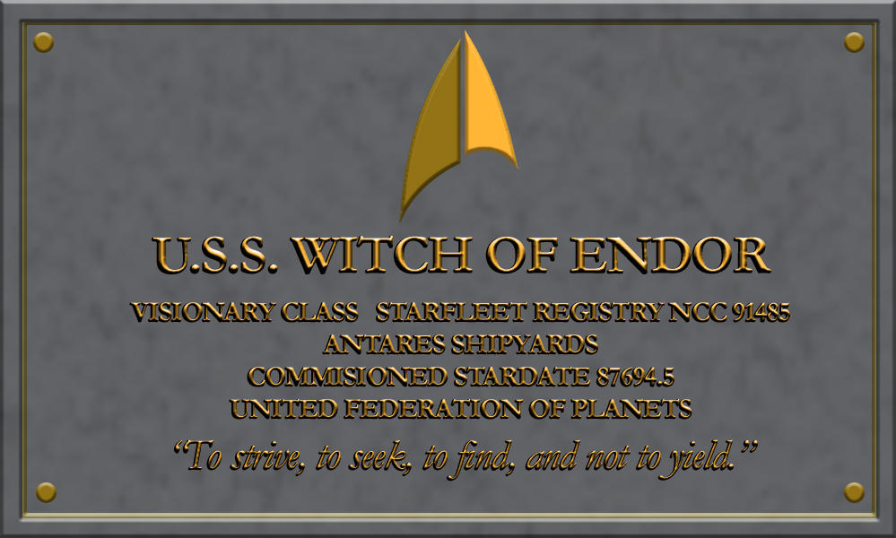 Resgistry USS WITCH OF ENDOR by David-Zahir