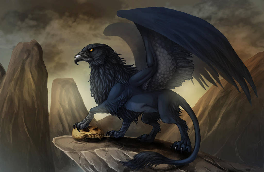 Blue Gryphon by LadyFiszi