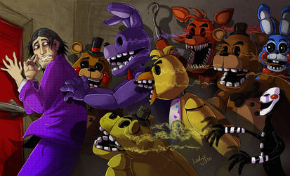 FNAF - Purple Guy's nightmare 2 by LadyFiszi
