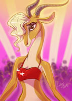 Zootopia - Gazelle the pop star by LadyFiszi
