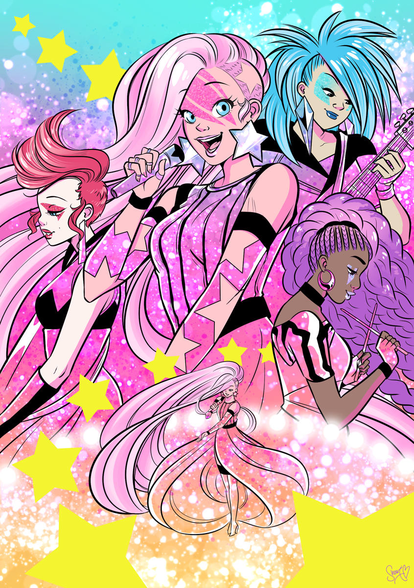Jem and the Holograms Cover issue 18 by ShouriMajo