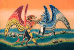 Gryphon Fight by PsyMist