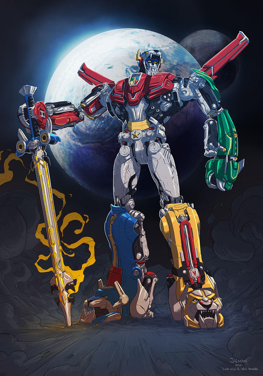 Voltron by red-monkey