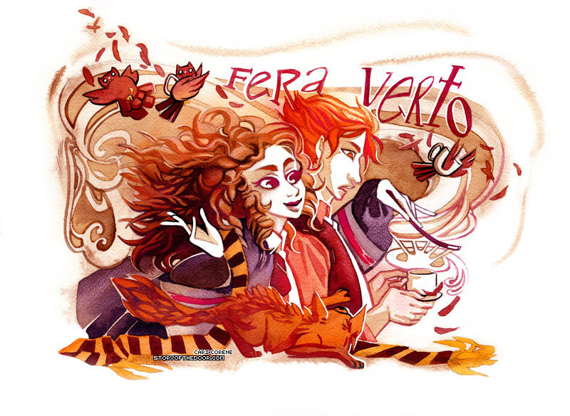 Ron and Hermione by blix-it
