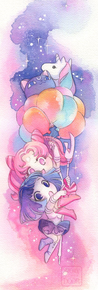 Chibiusa Hotaru Balloons and there's a Helios too by blix-it