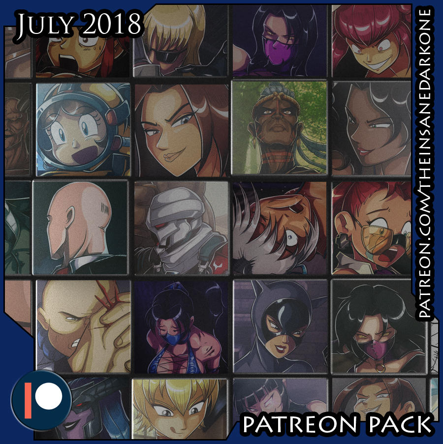 Patreon July 2018 art pack now available! by TheInsaneDarkOne