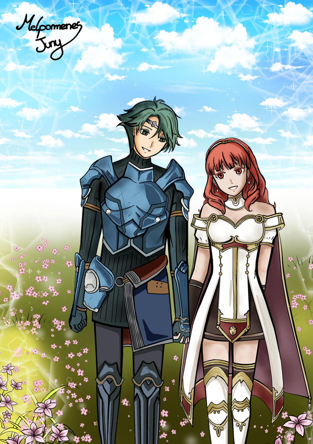 Fire Emblem Echoes Alm X Celica