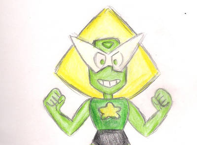 I rushed on this  After watching "Change your mind" I had to draw Peridot's new form But I messed it up. TwT  (And I also forgot to color her visor thing T_T) And I might draw/p...