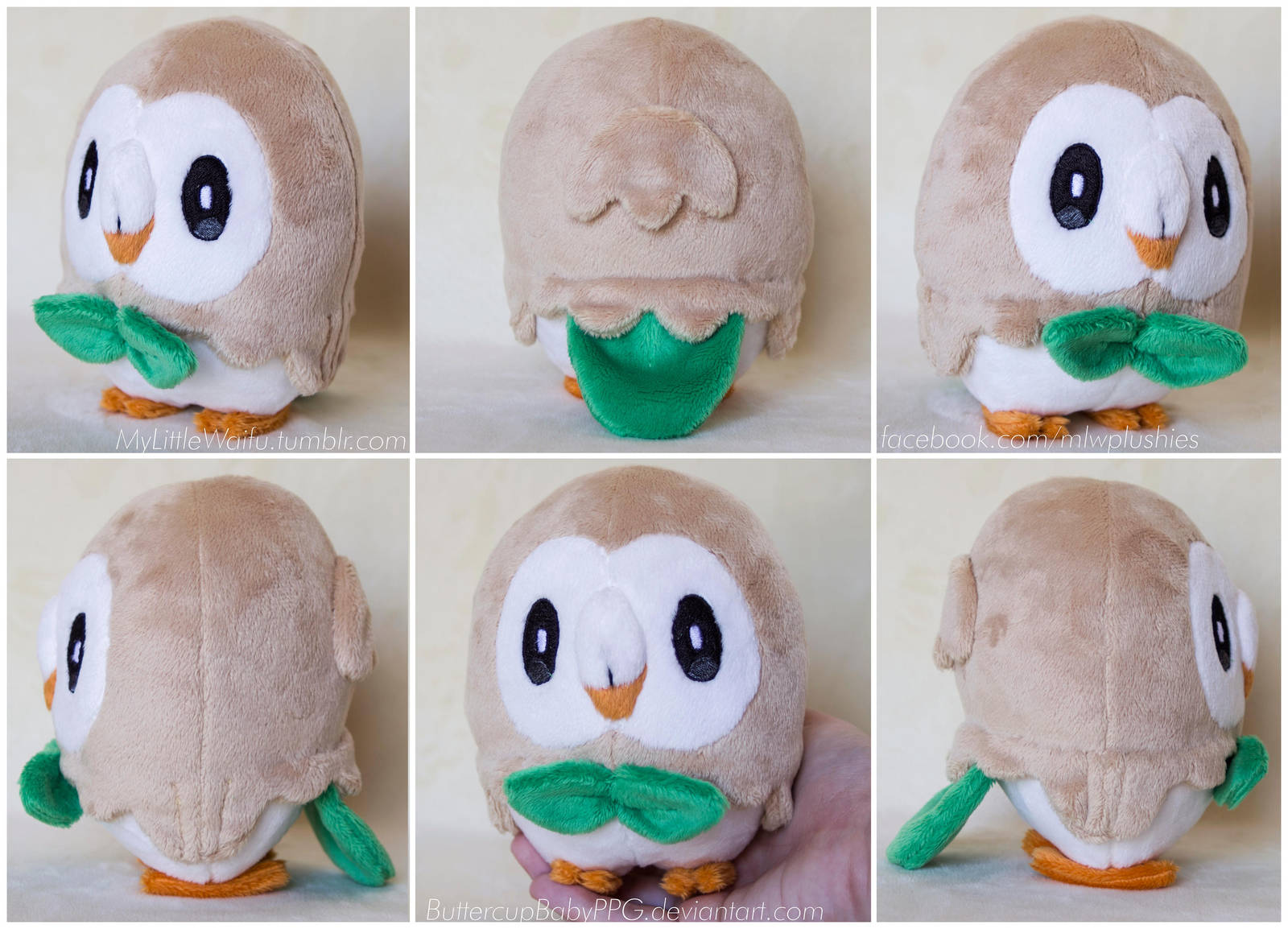 Rowlet Plush v1 by ButtercupBabyPPG on DeviantArt