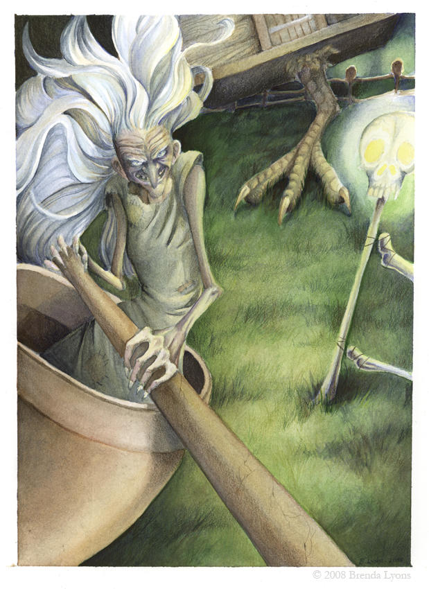 Baba Yaga's Nightly Ride by windfalcon