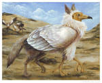 Desert Scavenging Gryphon by windfalcon