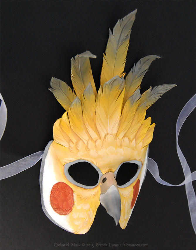Cockatiel Leather Mask by windfalcon