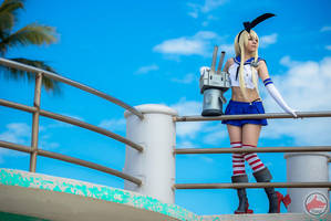 Shimakaze at Beach by MaySakaali