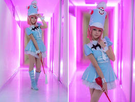 Pink Neon - Nonon Jakuzure Cosplay by MaySakaali