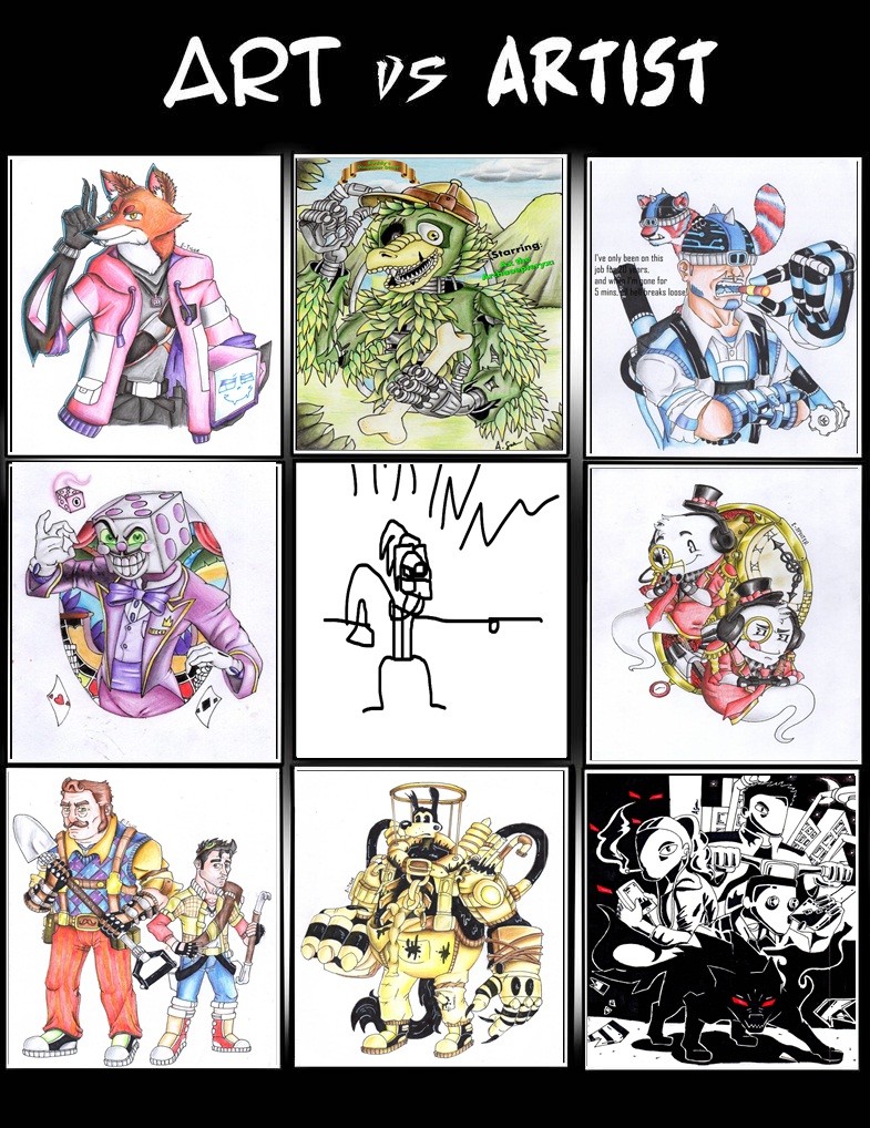 Blank Art VS Artist Meme Template by MarcheDeMorce on DeviantArt