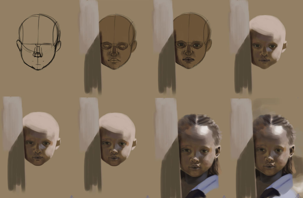 WIP kid portrait by 4leafcloverVN