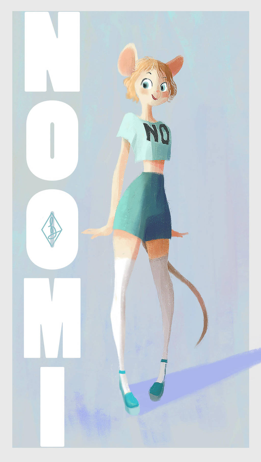 Noomi the mouse by 4leafcloverVN