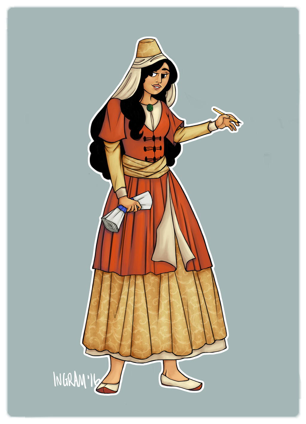 Bayram, Human Bard by Amyln
