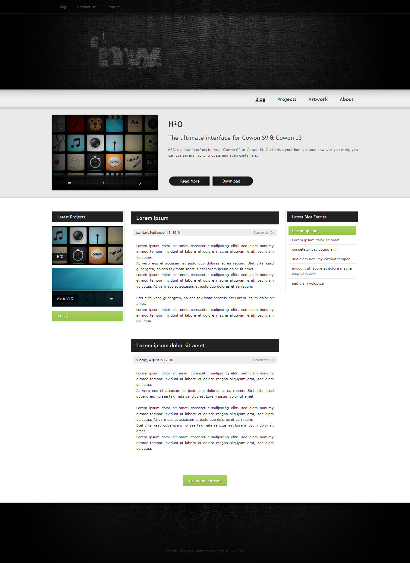 Personal Website WIP by 5nw