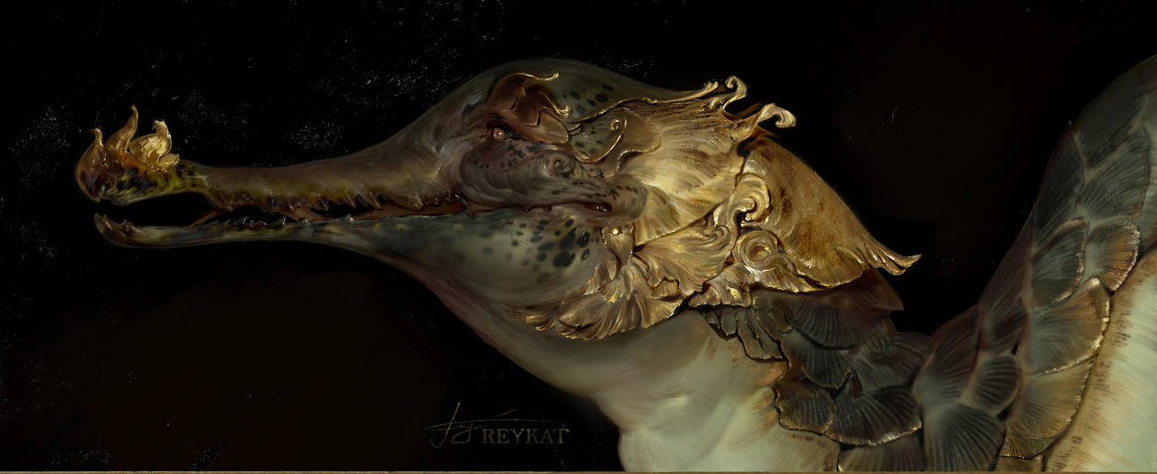 gold pangolin by REYKAT gold pangolin by REYKAT