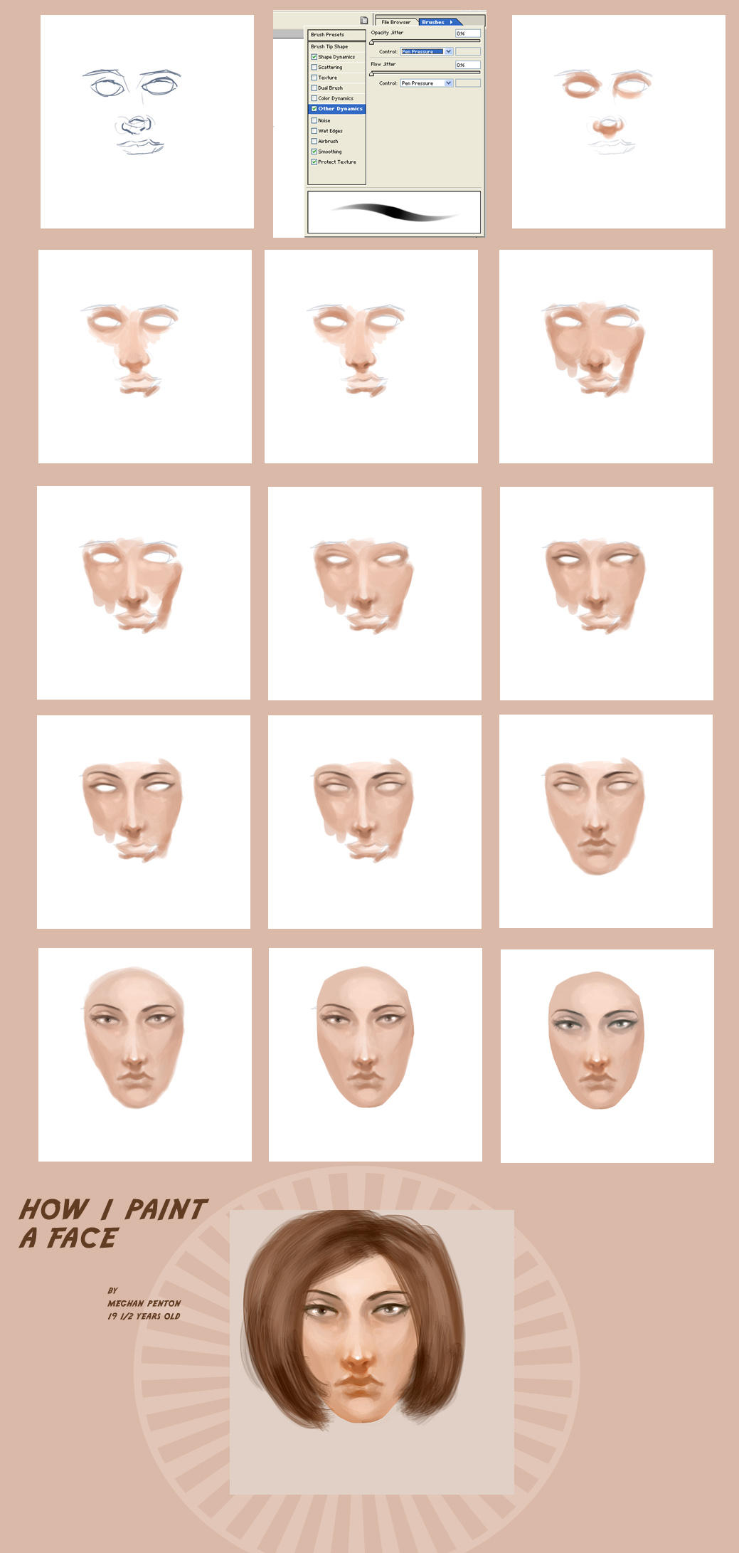 How I Paint A Face ... Again by dr-runcible