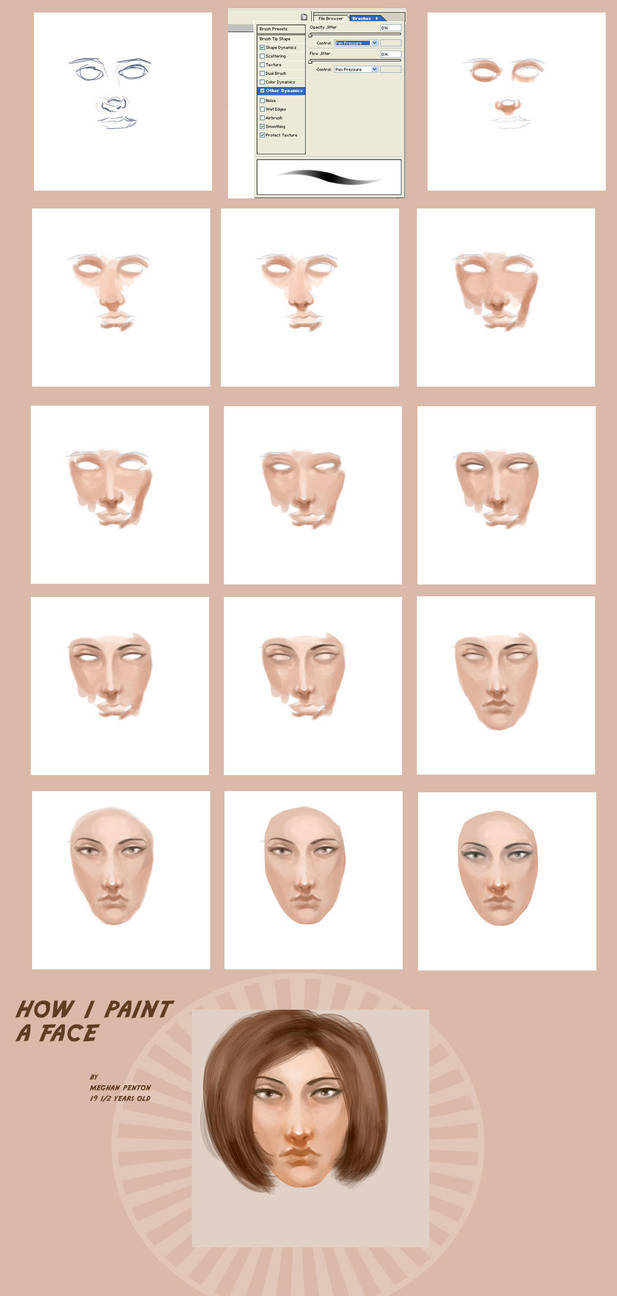 How I Paint A Face ... Again by dr-runcible