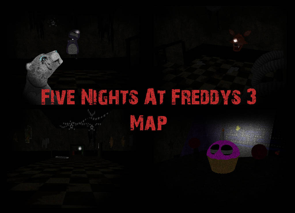 FNAF 3 Map by Zophrenia