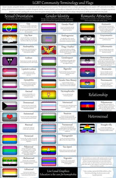 LGBT Community Terminology and Flags by lovemystarfire