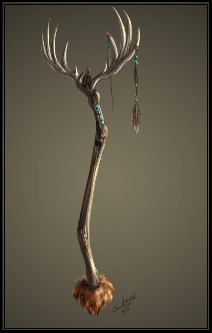Shaman's Staff by ErebusNyx on DeviantArt