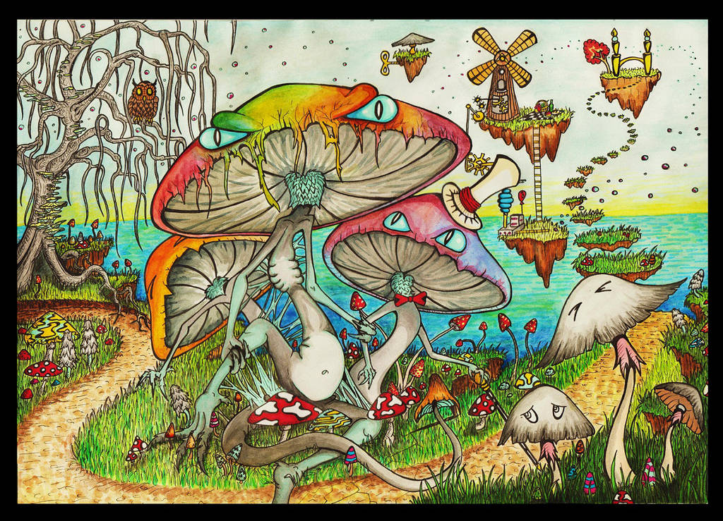 Mushroom Monster by the sea. by AstralMimi on DeviantArt