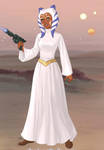 Ahsoka as Leia by EsmeAmelia