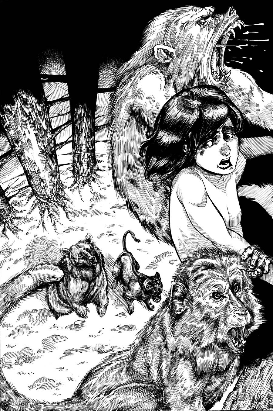 Jungle Book: Monkey Abduction by Carliihde